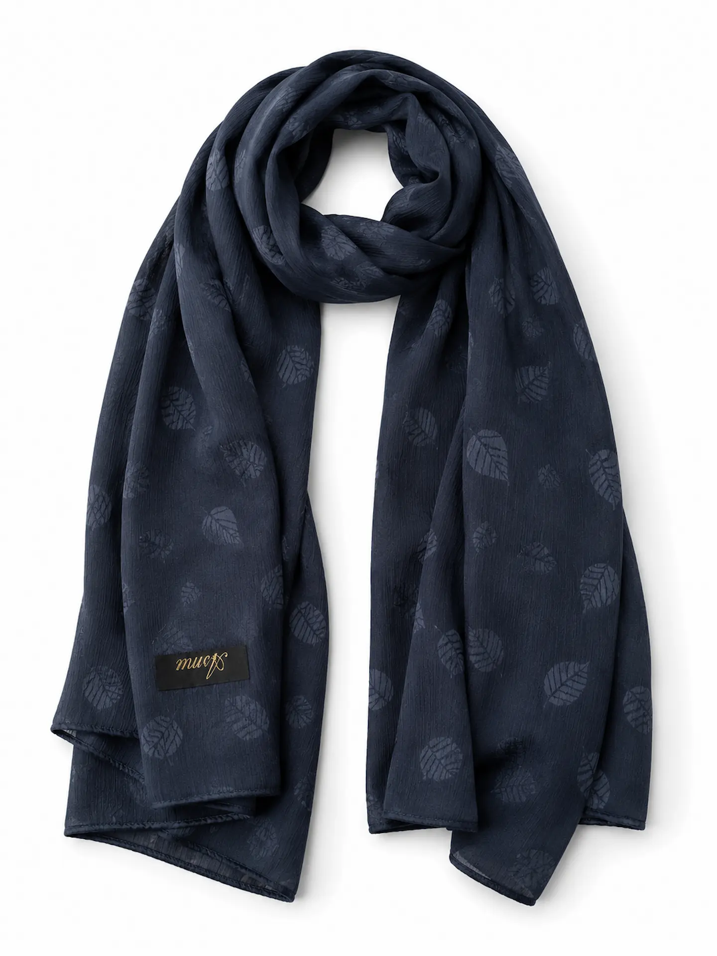 Silk Hijab - Midnight Navy