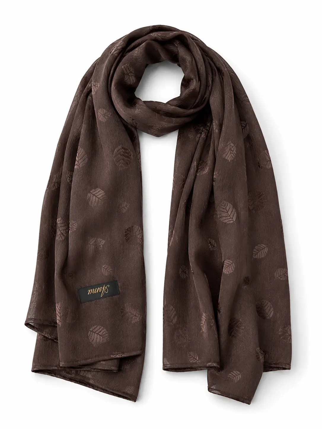 Silk Hijab - Cocoa Brown