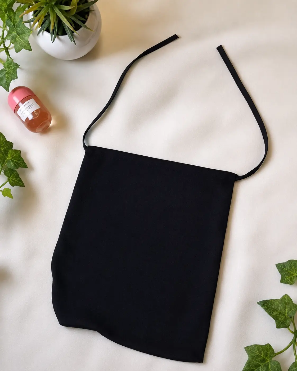 Tie Back Niqab -  Classic Black