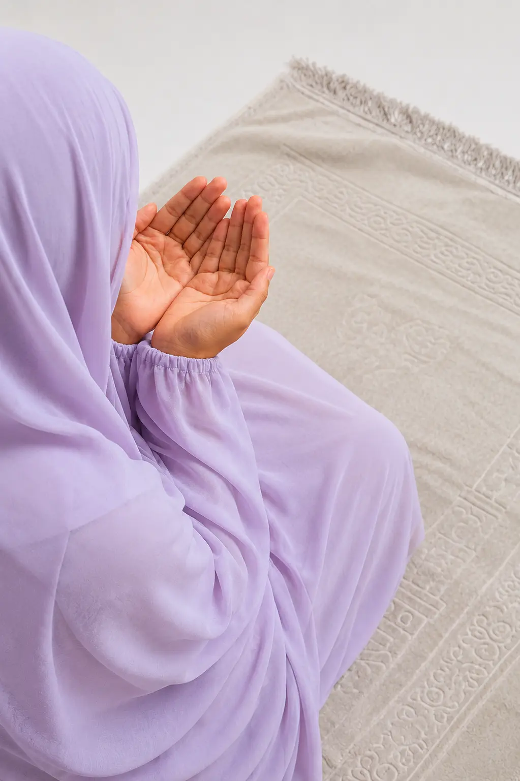 Namaz Chaddar - Lilac (Lawn)