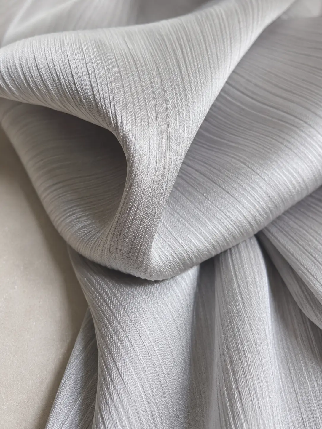 Moon Pearl - Crinkled Silk Hijab