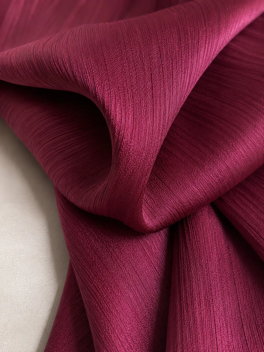 Berry Velvet - Crinkled Silk Hijab