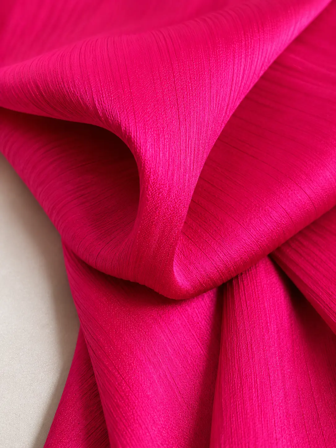Pink Sapphire - Crinkled Silk Hijab