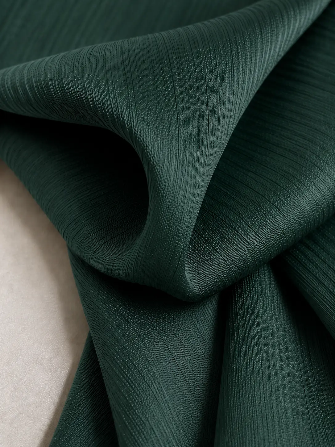 Emerald Forest - Crinkled Silk Hijab 
