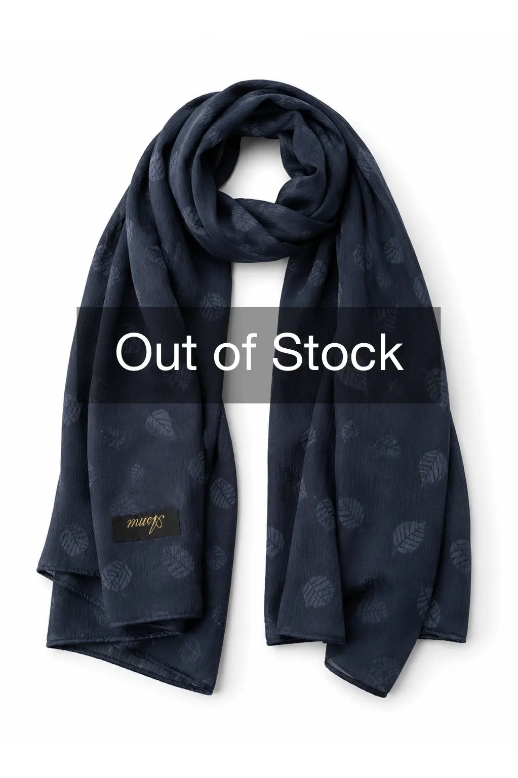 Silk Hijab - Midnight Navy