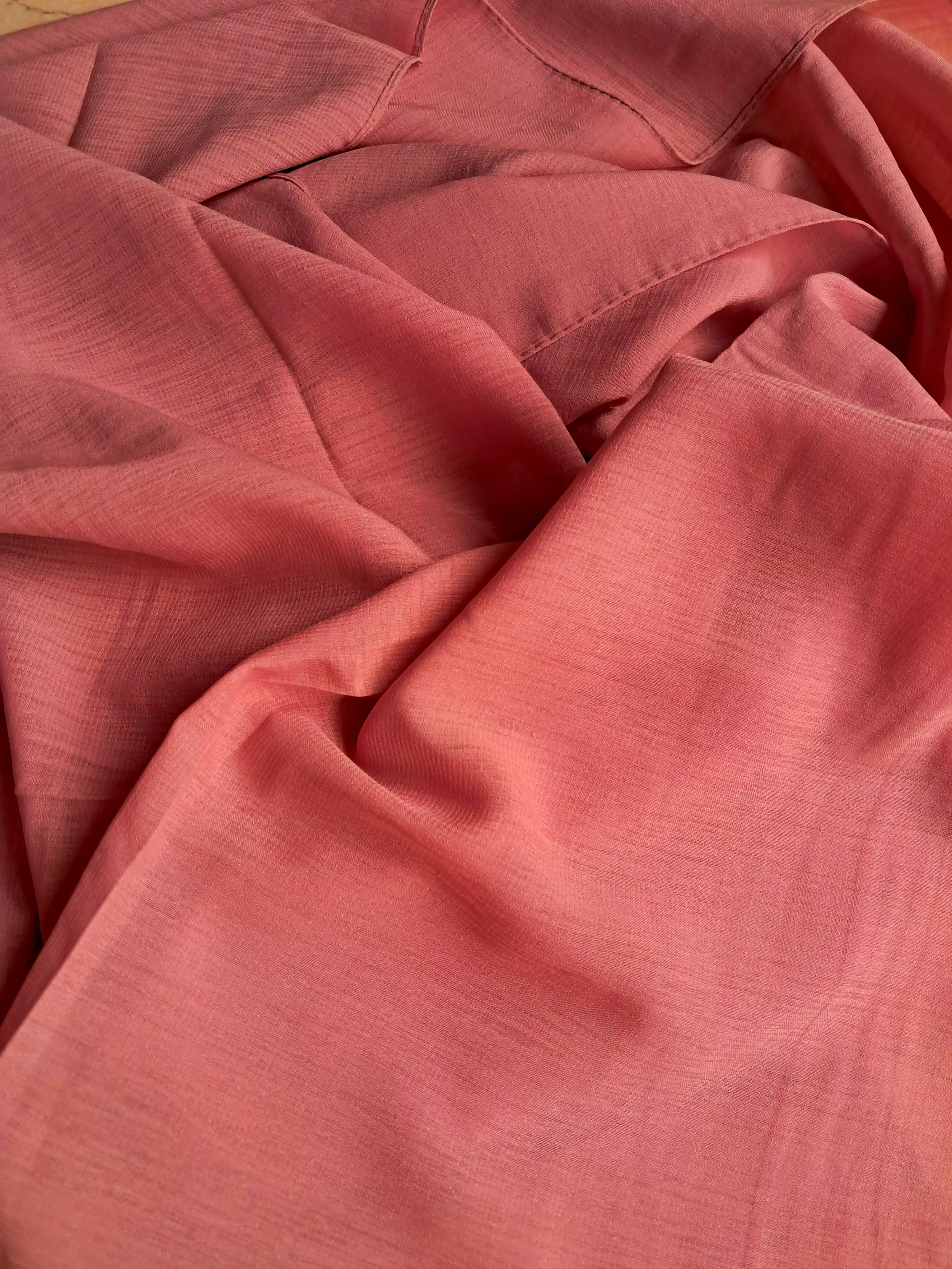 Coral Pink - Textured Hijab