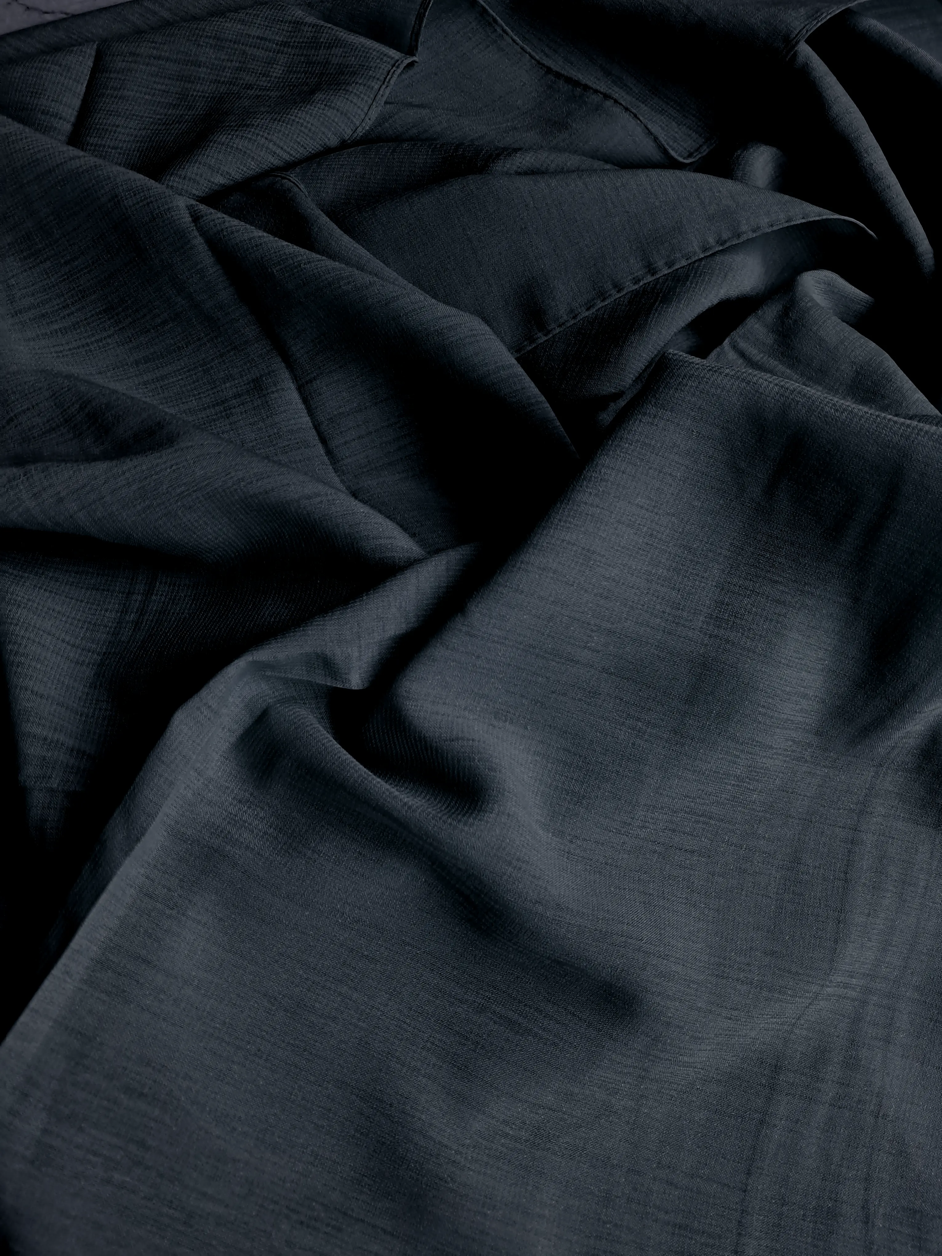 Navy Blue - Textured Hijab 