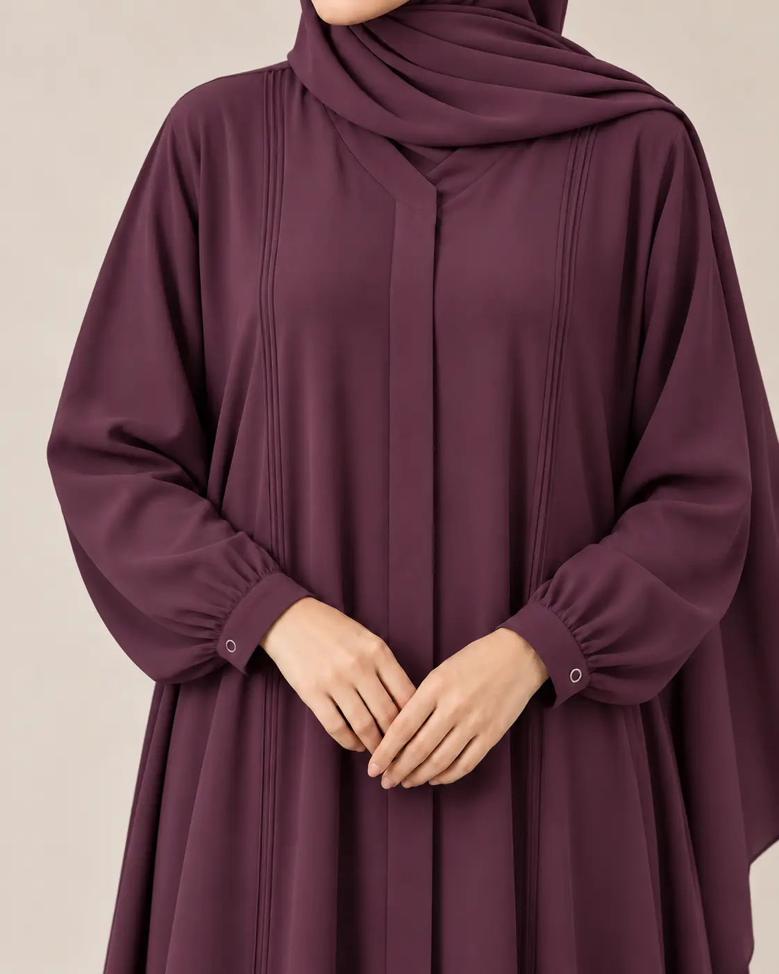 Rumman Plum Abaya - Everyday Wear