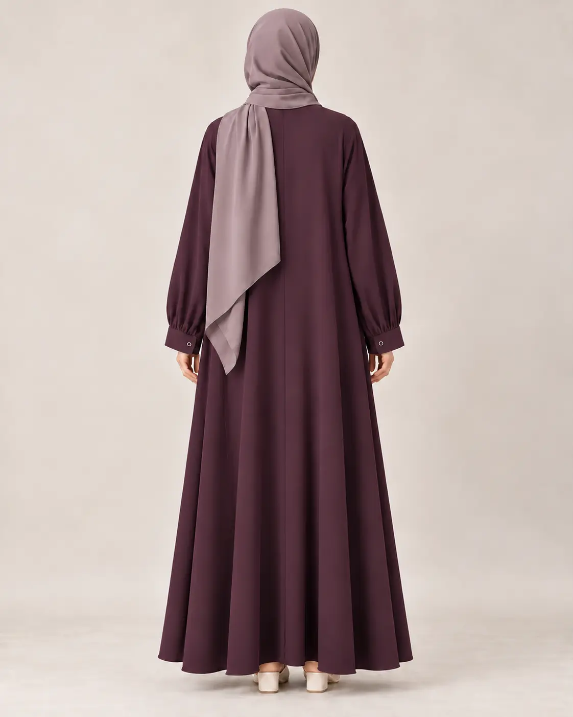 Rumman Plum Abaya - Everyday Wear